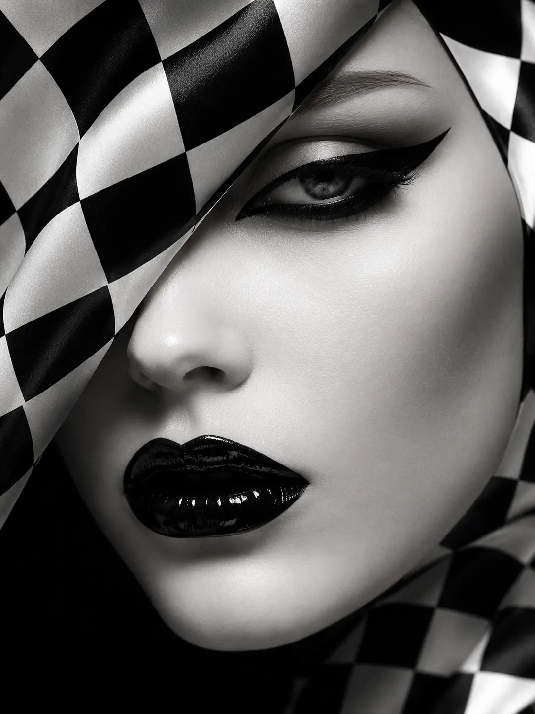 Harlequin Gaze — Abstract Portraits artwork by RORISPRINTS