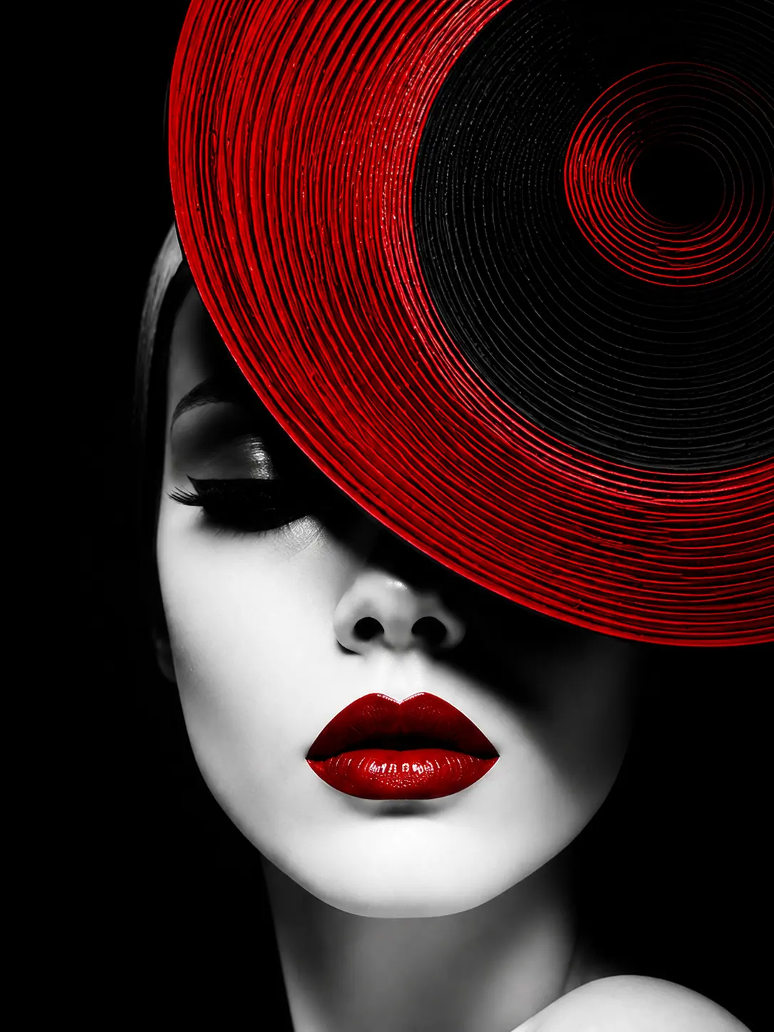 White Tempest — Abstract Portraits artwork by RORISPRINTS