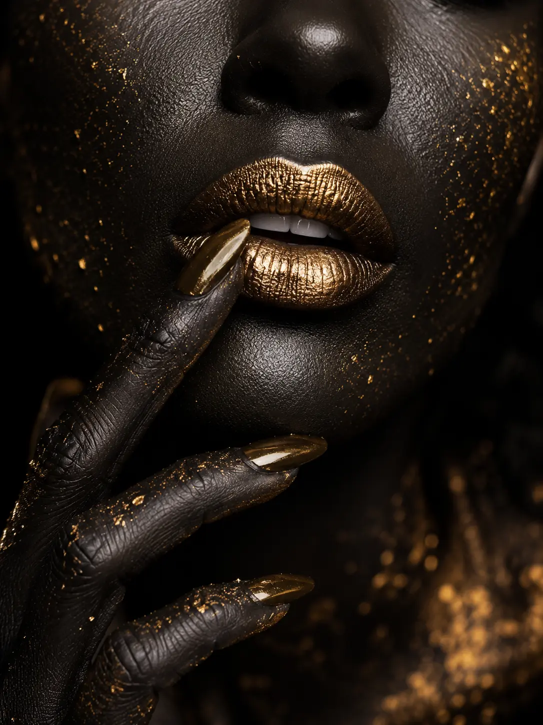 Touch of Majesty — African Woman artwork by RORISPRINTS