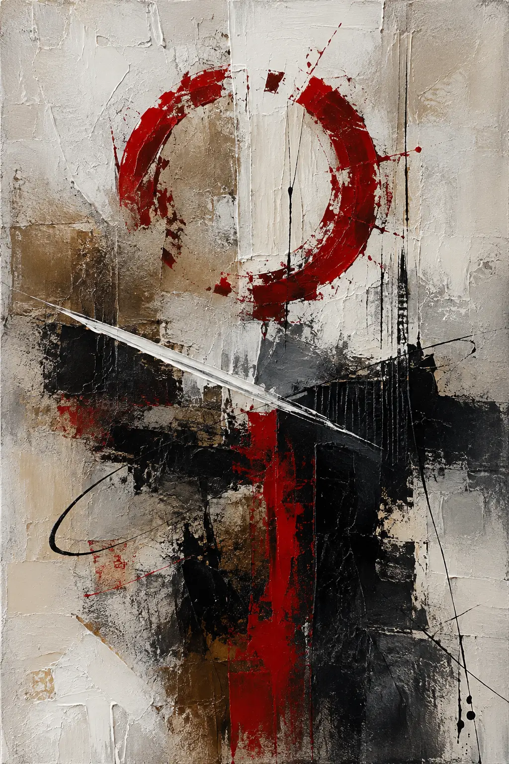 Interrupted Balance — Luxury Abstracts artwork by RORISPRINTS