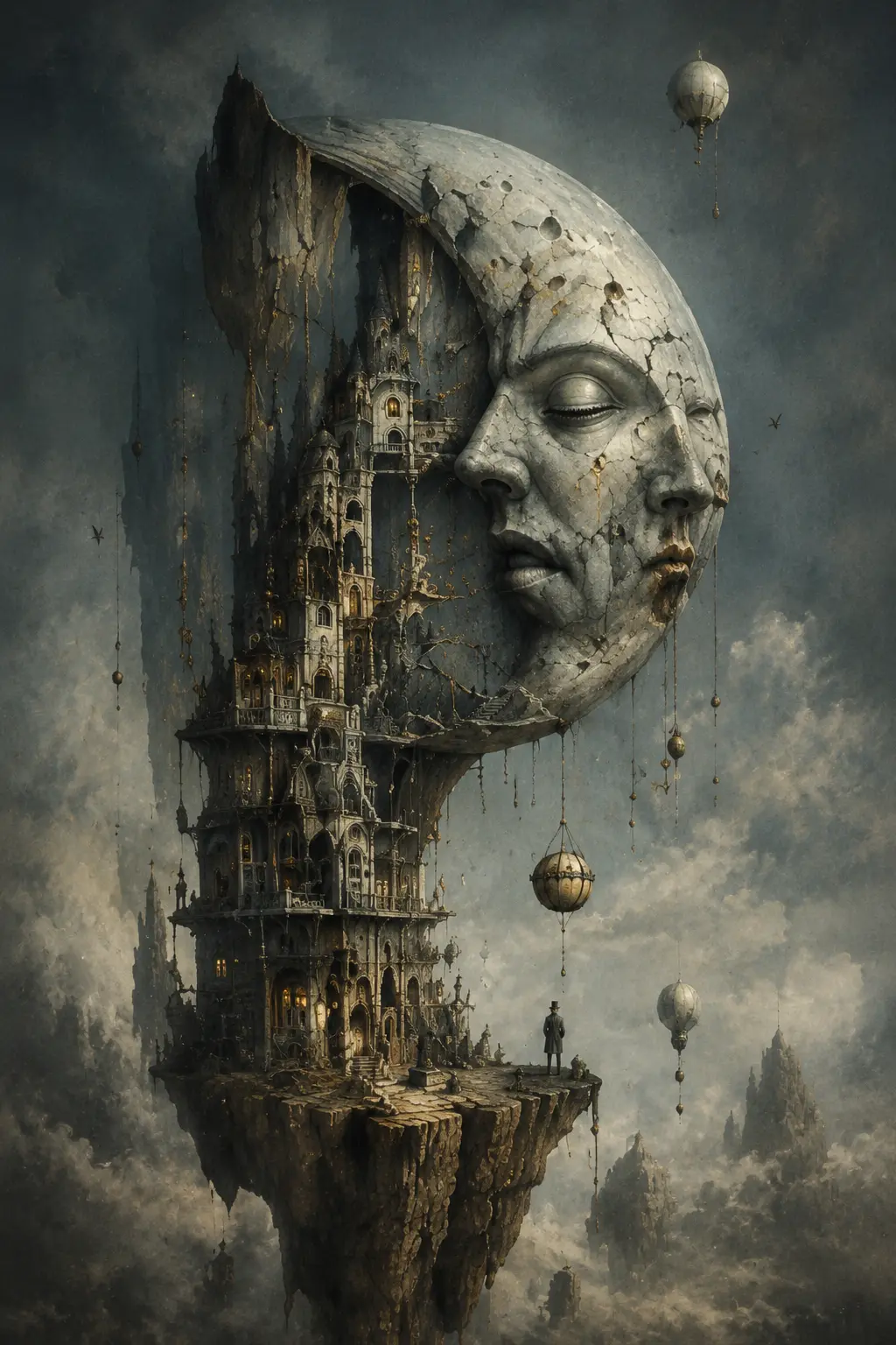 Cathedral Within — Surrealism artwork by RORISPRINTS
